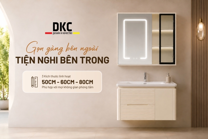 Kinh nghiệm chọn tủ chậu lavabo phù hợp với phòng tắm